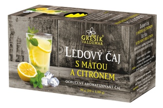 Ledový čaj s mátou a citrónem 20 x 1,5 g přebal - Grešík