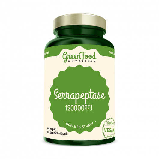 Serrapeptase 120000IU 60 kapslí - GreenFood