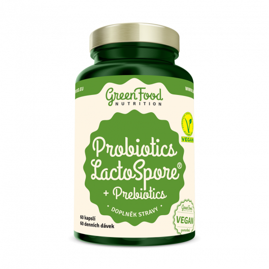 Probiotika LactoSpore® + Prebiotics 60 kapslí  - GreenFood