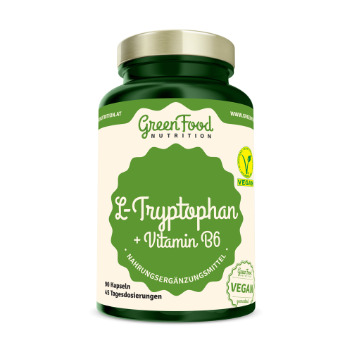 L-Tryptophan + Vitamin B6 90 kapslí - GreenFood