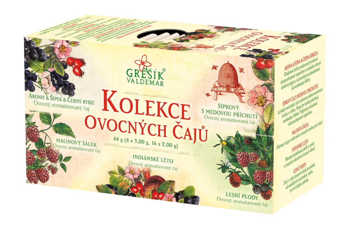 Kolekce Ovocných čajů  20 x 2,0 g s. přebal - Grešík