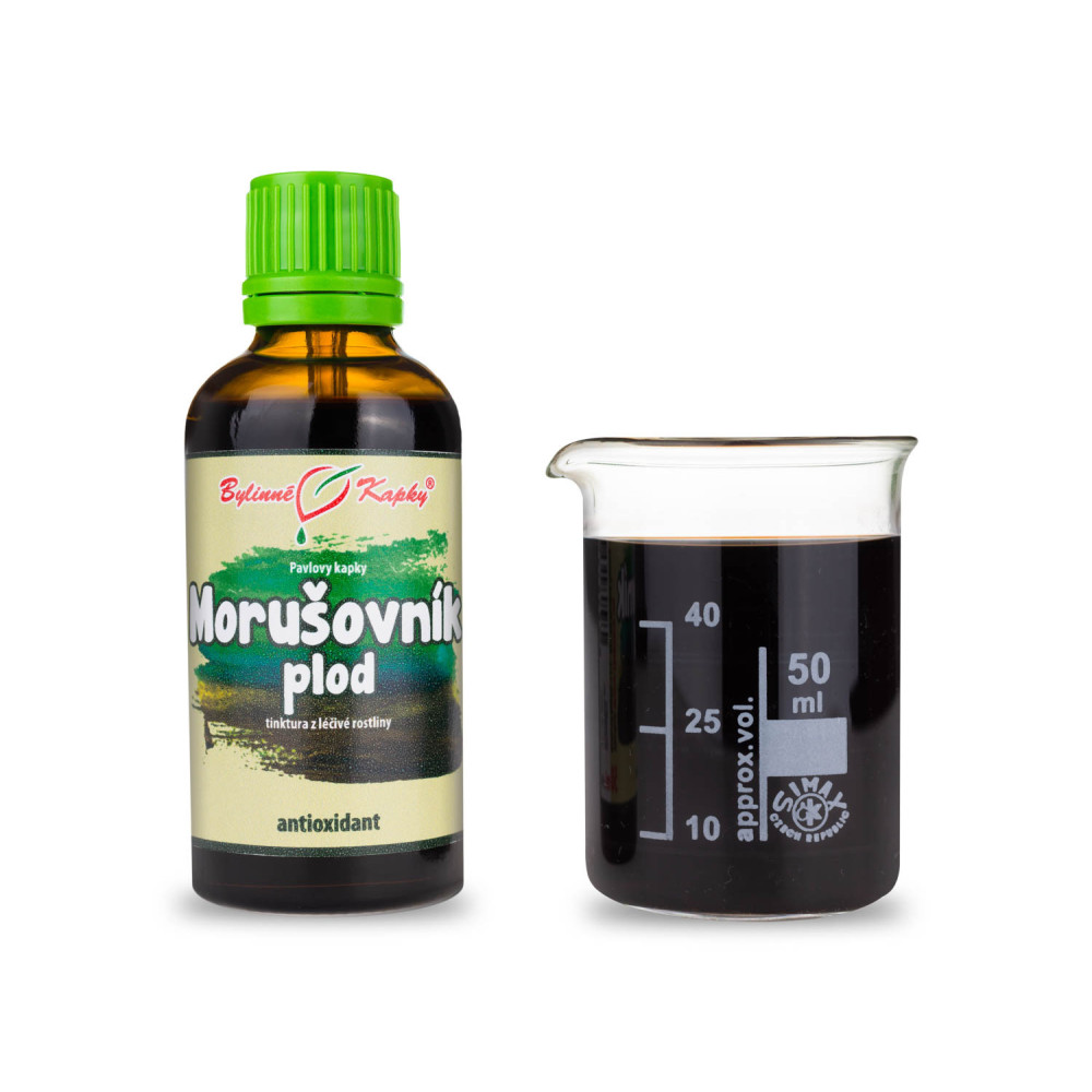 Morušovník (moruše) plod  tinktura 50 ml - Bylinné Kapky 