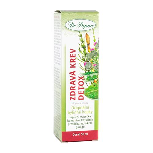 Zdravá krev detox bylinné kapky 50 ml - Dr. Popov