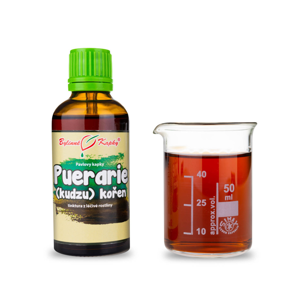 Puerarie (Kudzu) kořen tinktura 50 ml - Bylinné Kapky