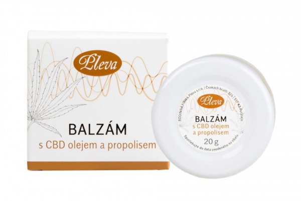 Balzám s CBD olejem a propolisem 20g - Pleva