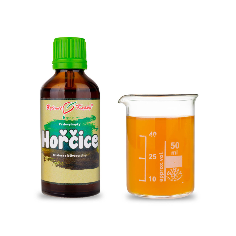 Hořčice tinktura 50 ml - Bylinné Kapky