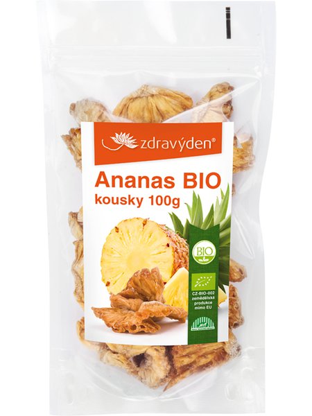 Ananas BIO kousky 100g - Zdravý den