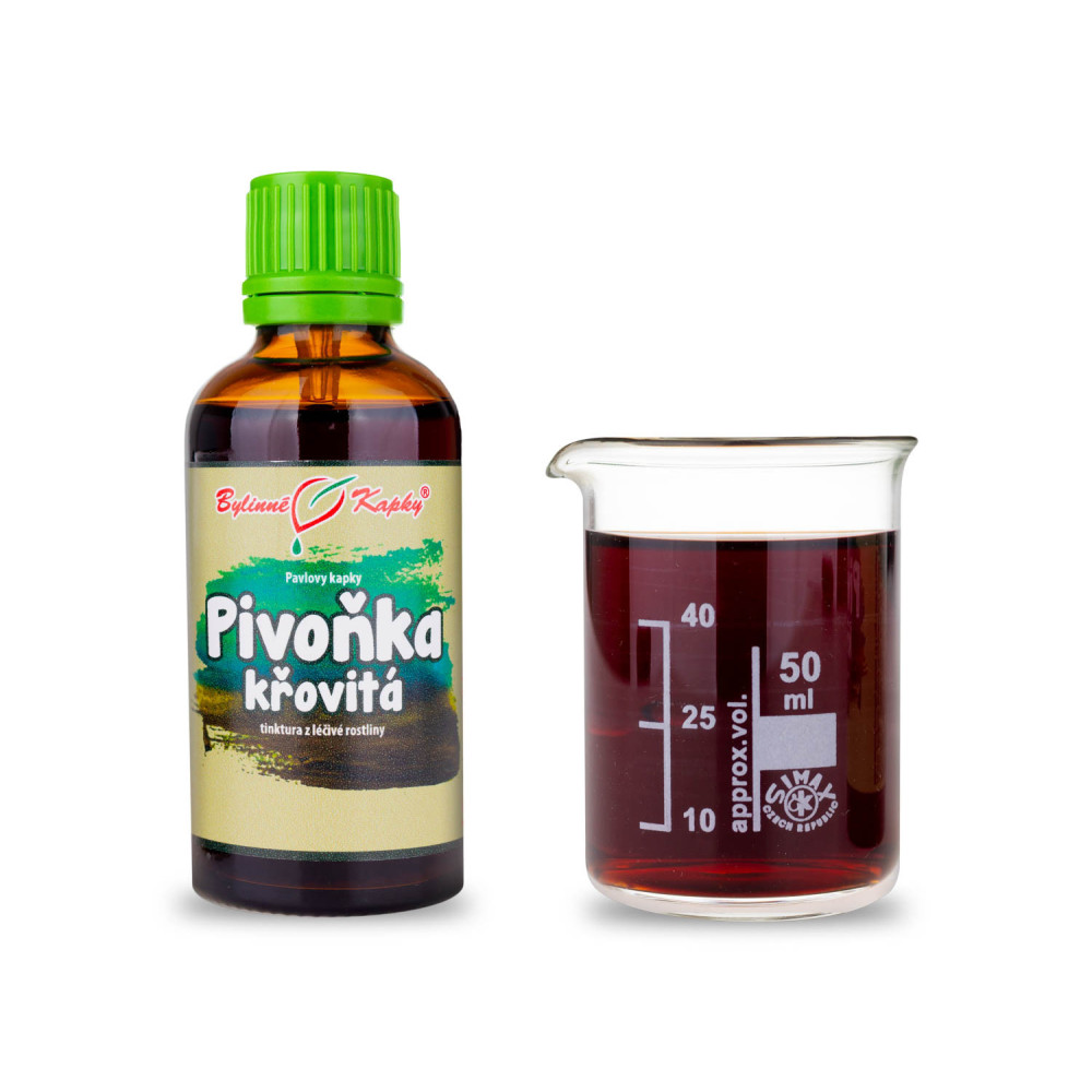 Pivoňka křovitá tinktura 50 ml - Bylinné Kapky