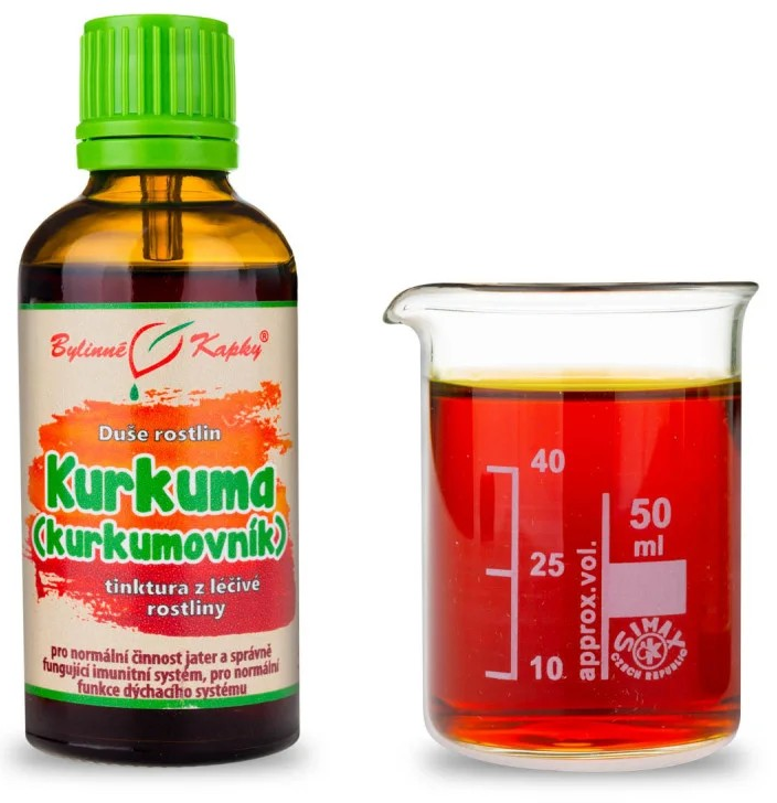 Kurkuma (kurkumovník) - Duše rostlin tinktura 50 ml - Bylinné Kapky