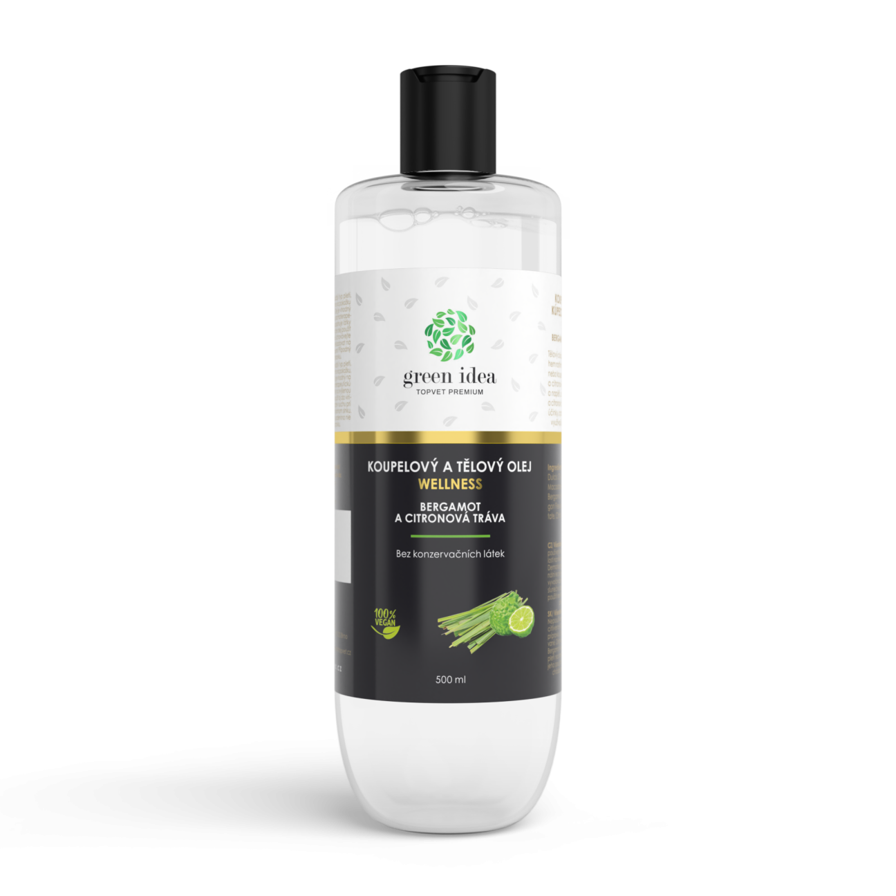 Bergamot a citronová tráva v mandlovém oleji 500ml - Topvet