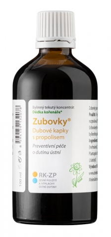 Dubové kapky - Zubovky 100ml - Dědka kořenáře