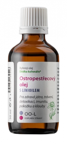 Ostropestřecový olej s linioilem 50ml - Dědka kořenáře