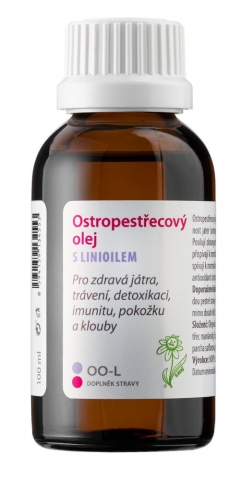 Ostropestřecový olej s linioilem 100ml - Dědka kořenáře