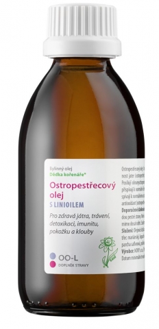 Ostropestřecový olej s linioilem 200ml - Dědka kořenáře