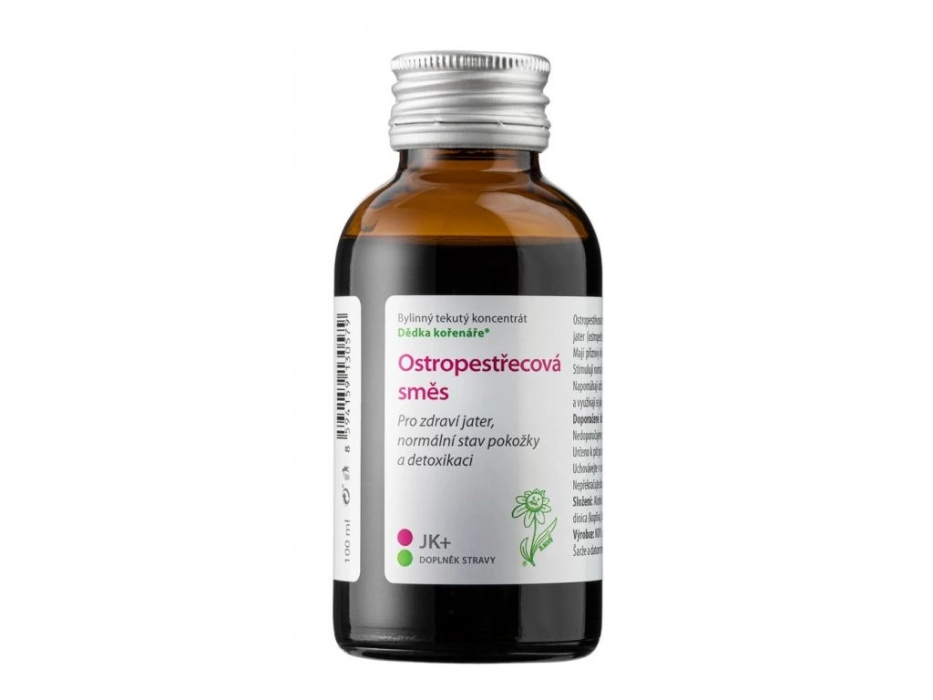 Ostropestřecová směs 100ml - Dědka kořenáře