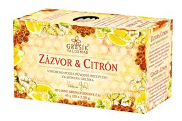 Zázvor & Citrón porcovaný čaj 20x2,0g - Grešík