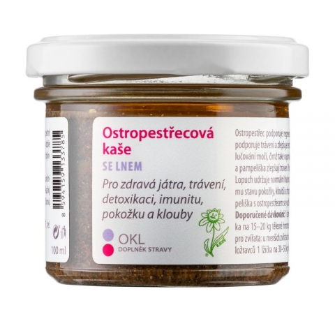 Ostropestřecová kaše se lnem 90 ml - Dědka kořenáře