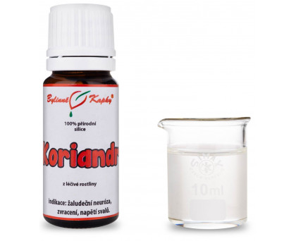 Koriandr - 100 % přírodní silice (směs éterických) olejů 10 ml - Bylinné Kapky