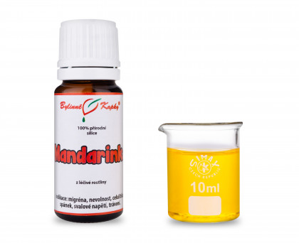 Mandarinka - přírodní silice (směs éterických) olejů 10 ml - Bylinné Kapky