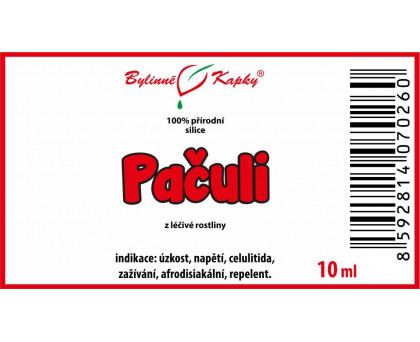 Pačuli - přírodní silice (směs éterických) olejů 10 ml - Bylinné Kapky