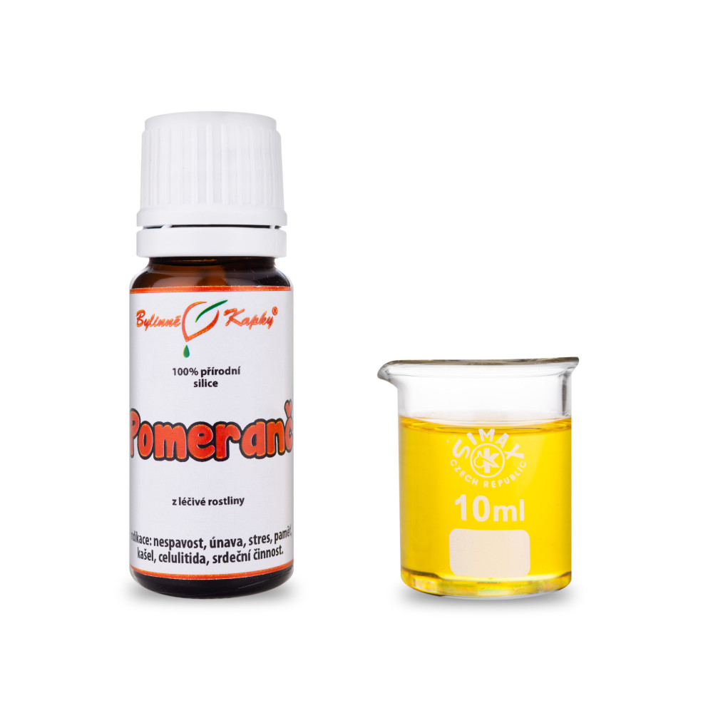 Pomeranč - přírodní silice (směs éterických) olejů 10 ml - Bylinné Kapky