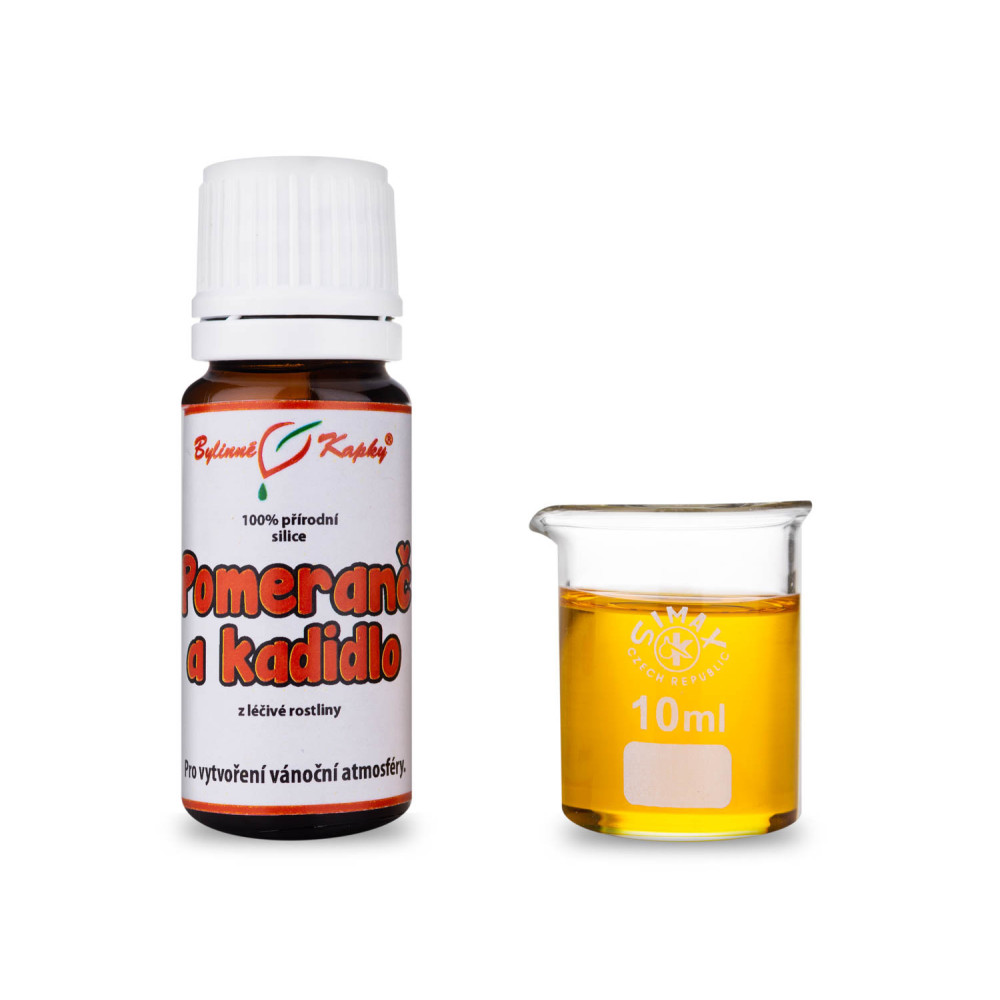 Pomeranč a kadidlo - přírodní silice 10 ml - Bylinné Kapky