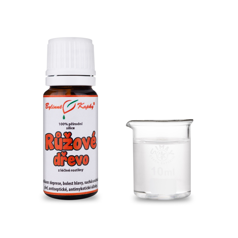 Růžové dřevo přírodní silice (směs éterických) olejů 10 ml - Bylinné Kapky