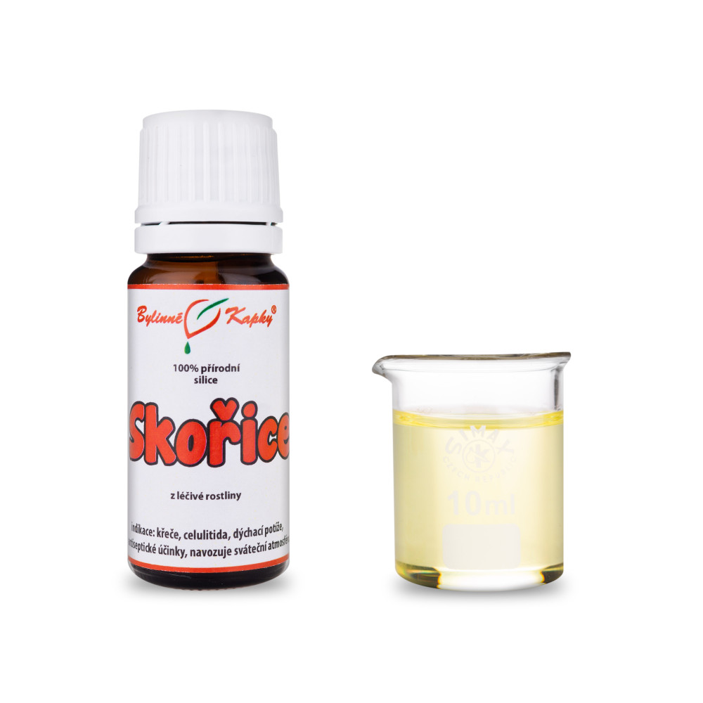 Skořice - přírodní silice (směs éterických) olejů 10 ml - Bylinné Kapky