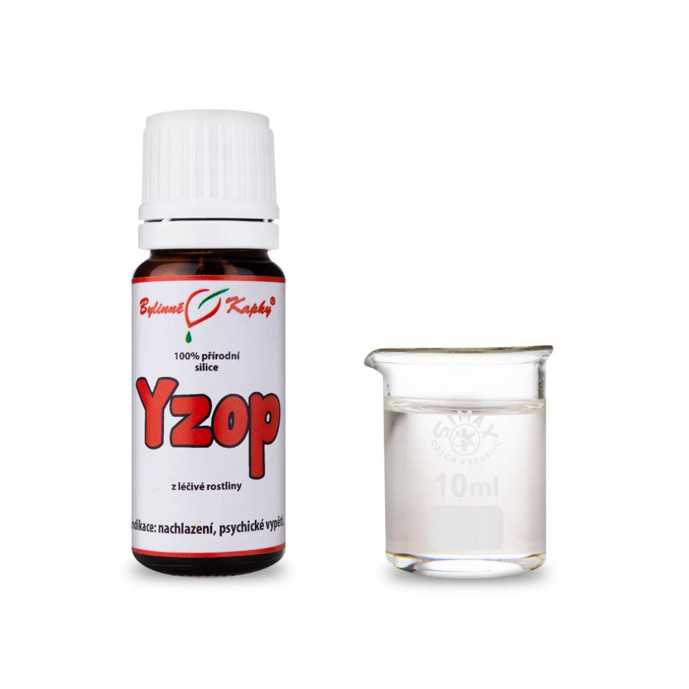 Yzop přírodní silice (směs éterických) olejů 10 ml - Bylinné Kapky