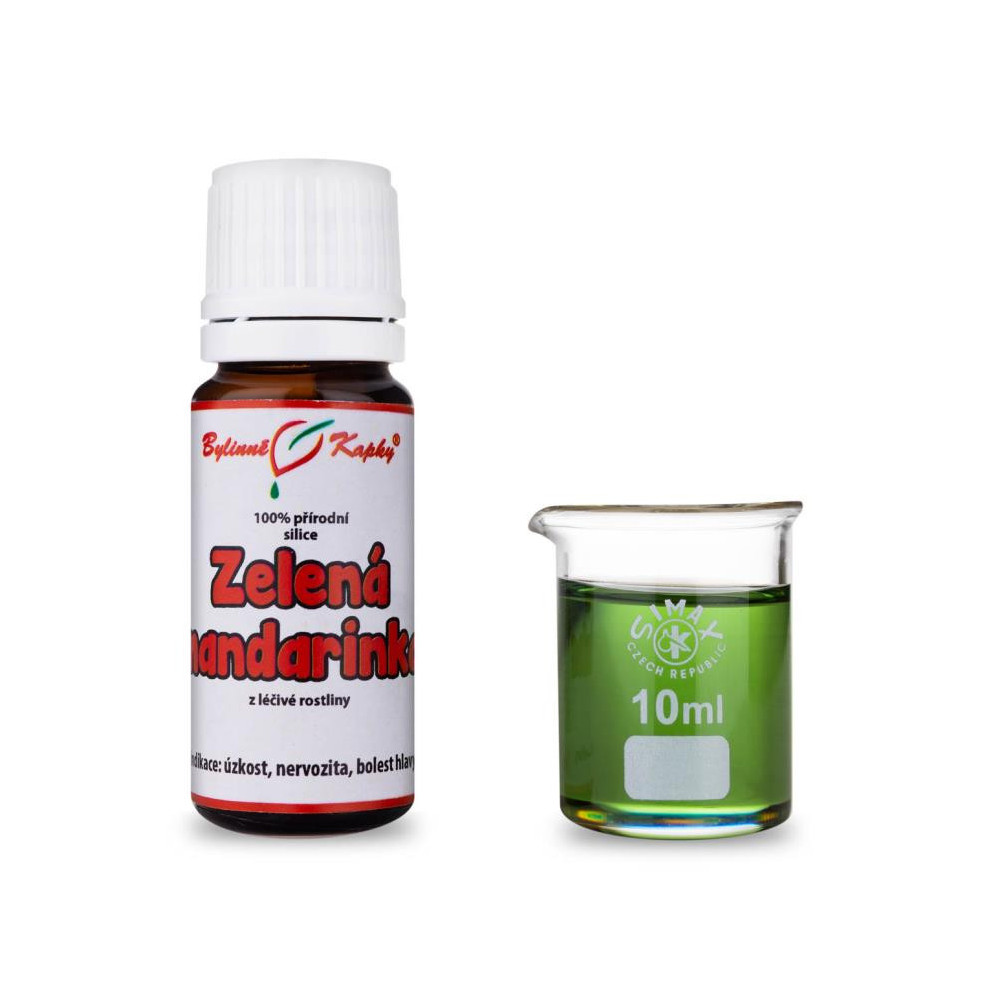 Zelená mandarinka přírodní silice (směs éterických) olejů 10 ml - Bylinné Kapky