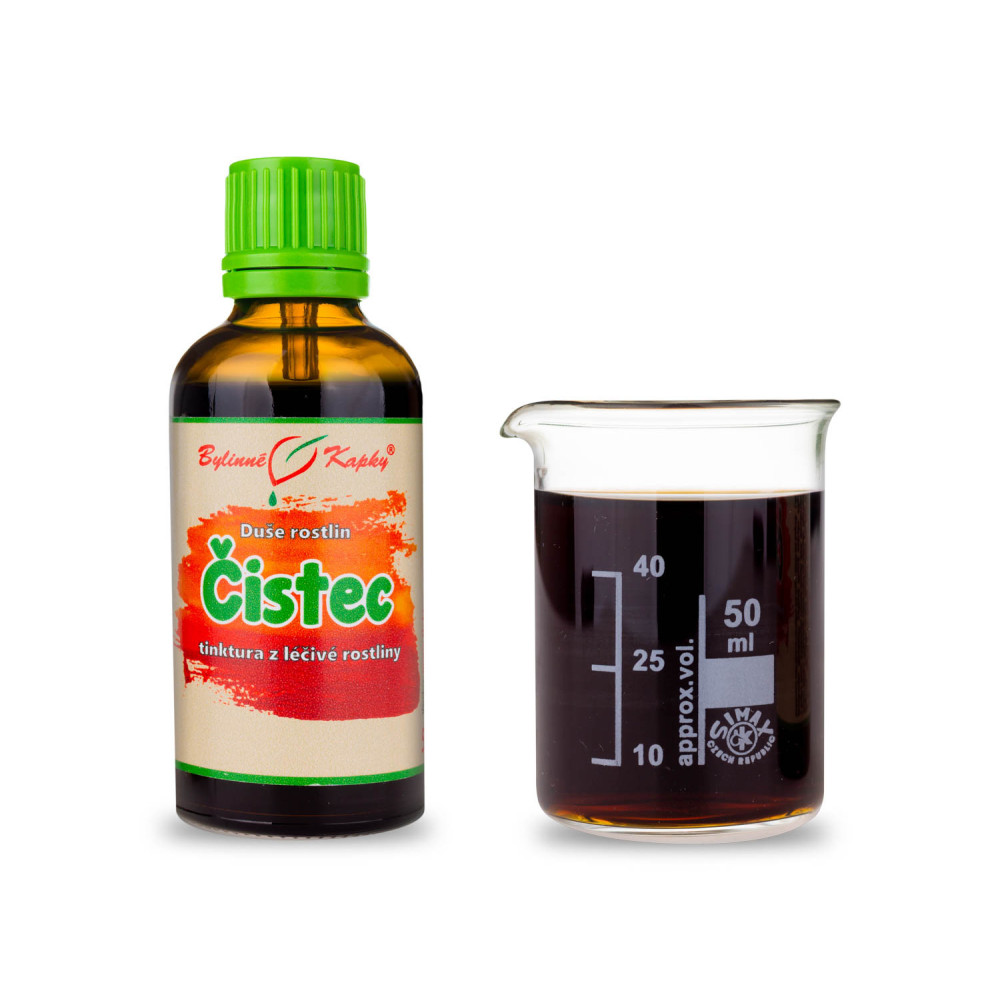 Čistec - Duše rostlin tinktura 50 ml - Bylinné Kapky