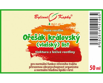 Ořešák královský (vlašský) list - Duše rostlin tinktura 50 ml - Bylinné Kapky