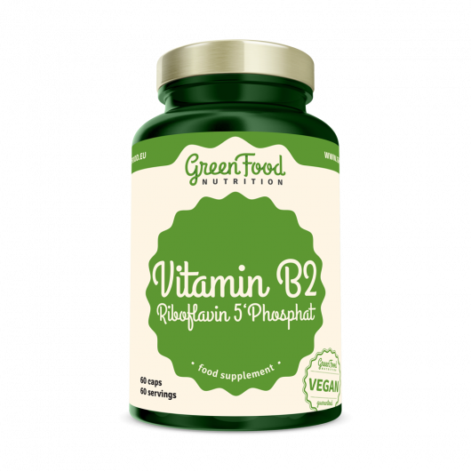Vitamin B2 Riboflavin 5'Phosphat 60 kapslí - GreenFood