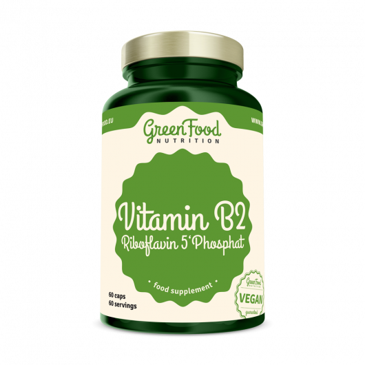 Vitamin B2 Riboflavin 5'Phosphat 90 kapslí - GreenFood