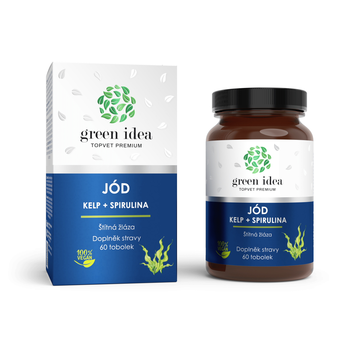 Jód - kelp+spirulina 60 tobol. - Topvet