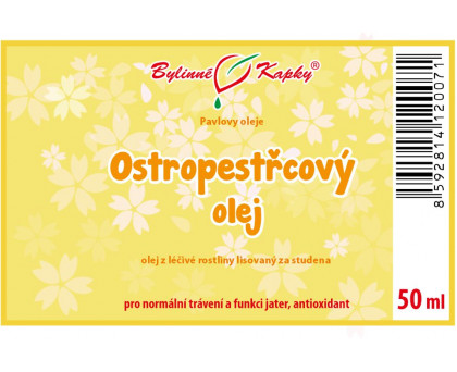 Ostropestřcový olej 50 ml - Bylinné Kapky