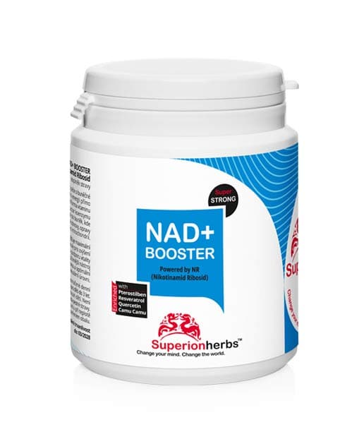 NAD+ BOOSTER - Nikotinamid Ribosid komplex 90 kapsl. - Superionherbs