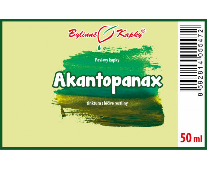 Akantopanax tinktura 50 ml - Bylinné Kapky