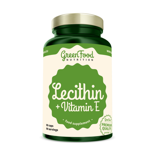 Lecithin + vitamiv E 90 kapslí - GreenFood