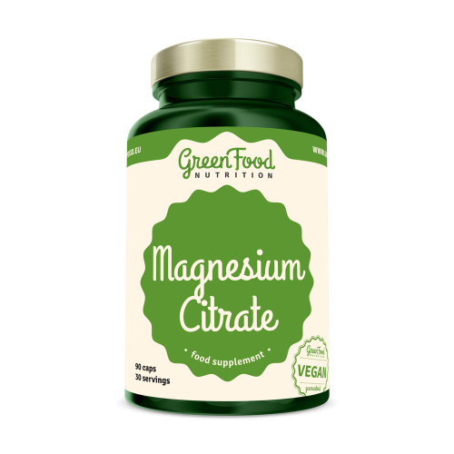 Magnesium Citrate 90 kapslí - GreenFood