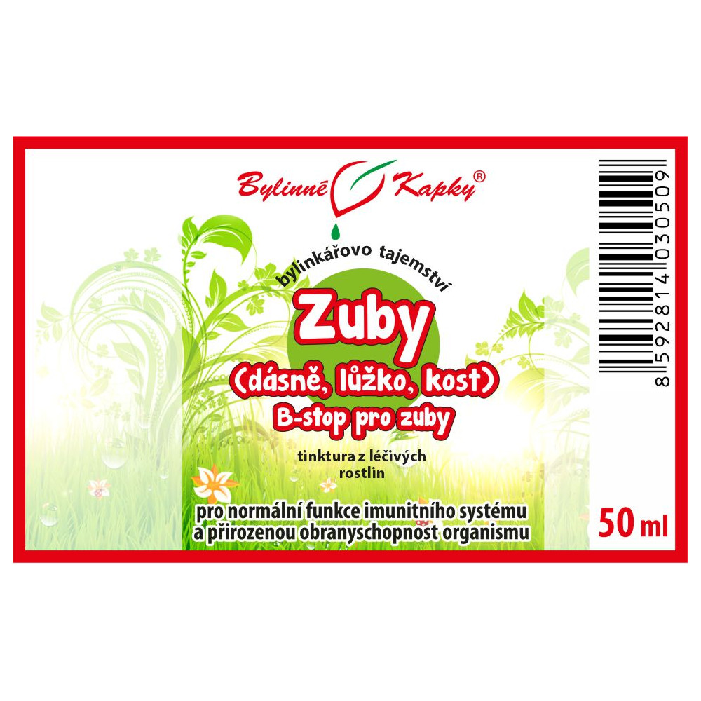 Zuby tinktura 50 ml - Bylinné Kapky