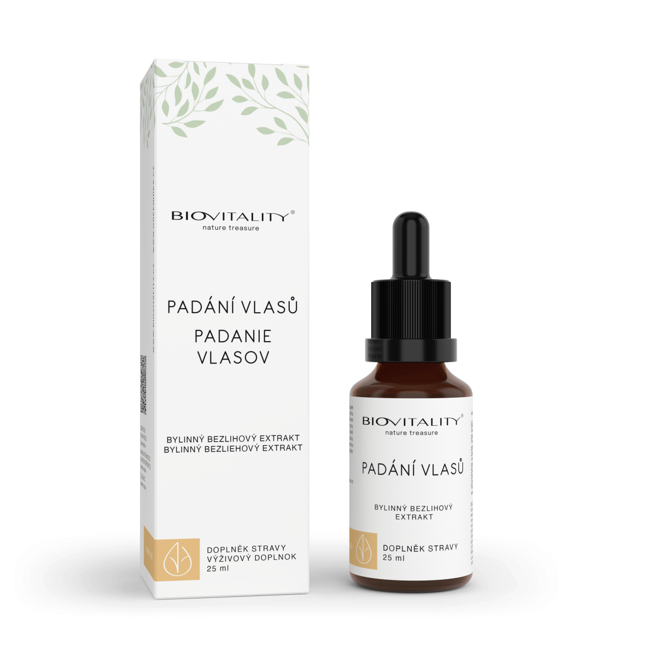 Padání vlasů bylinný bezlihový extrakt 25 ml - Topvet