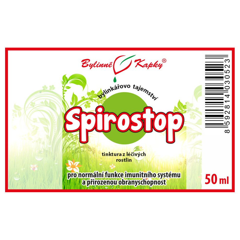 Spirostop tinktura 50 ml - Bylinné Kapky