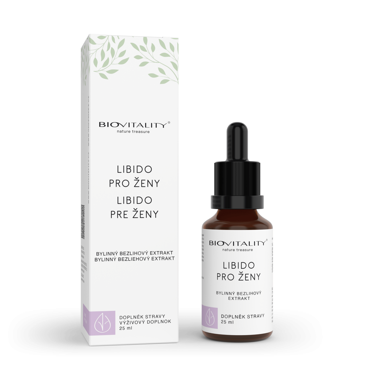 Libido pro ženy bylinný bezlihový extrakt 25 ml - Topvet