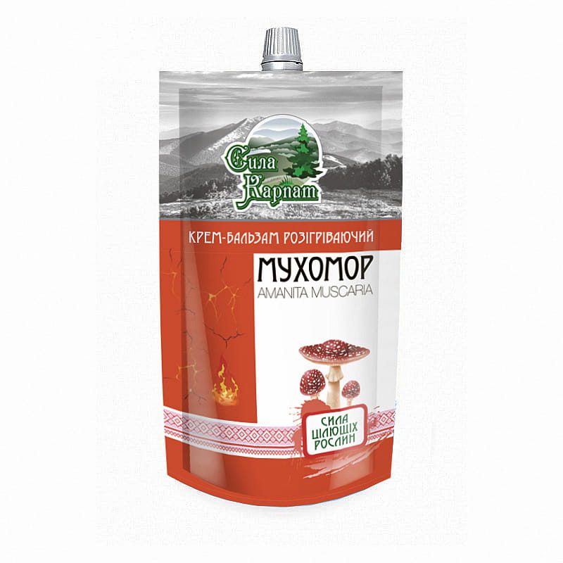 Síla karpat - prohřívací balzám s muchomůrkou 100ml