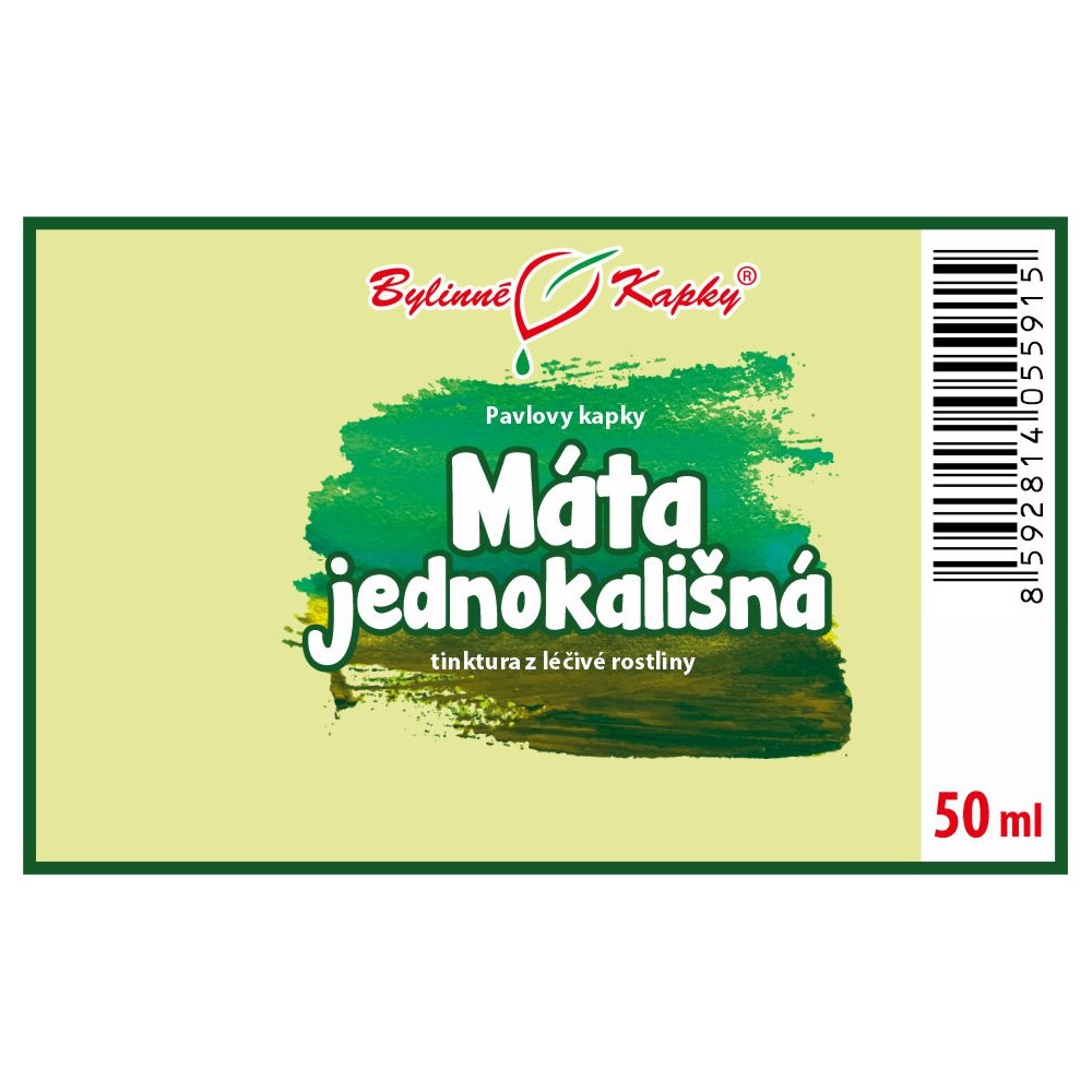 Máta jednokališná tinktura 50 ml - Bylinné Kapky