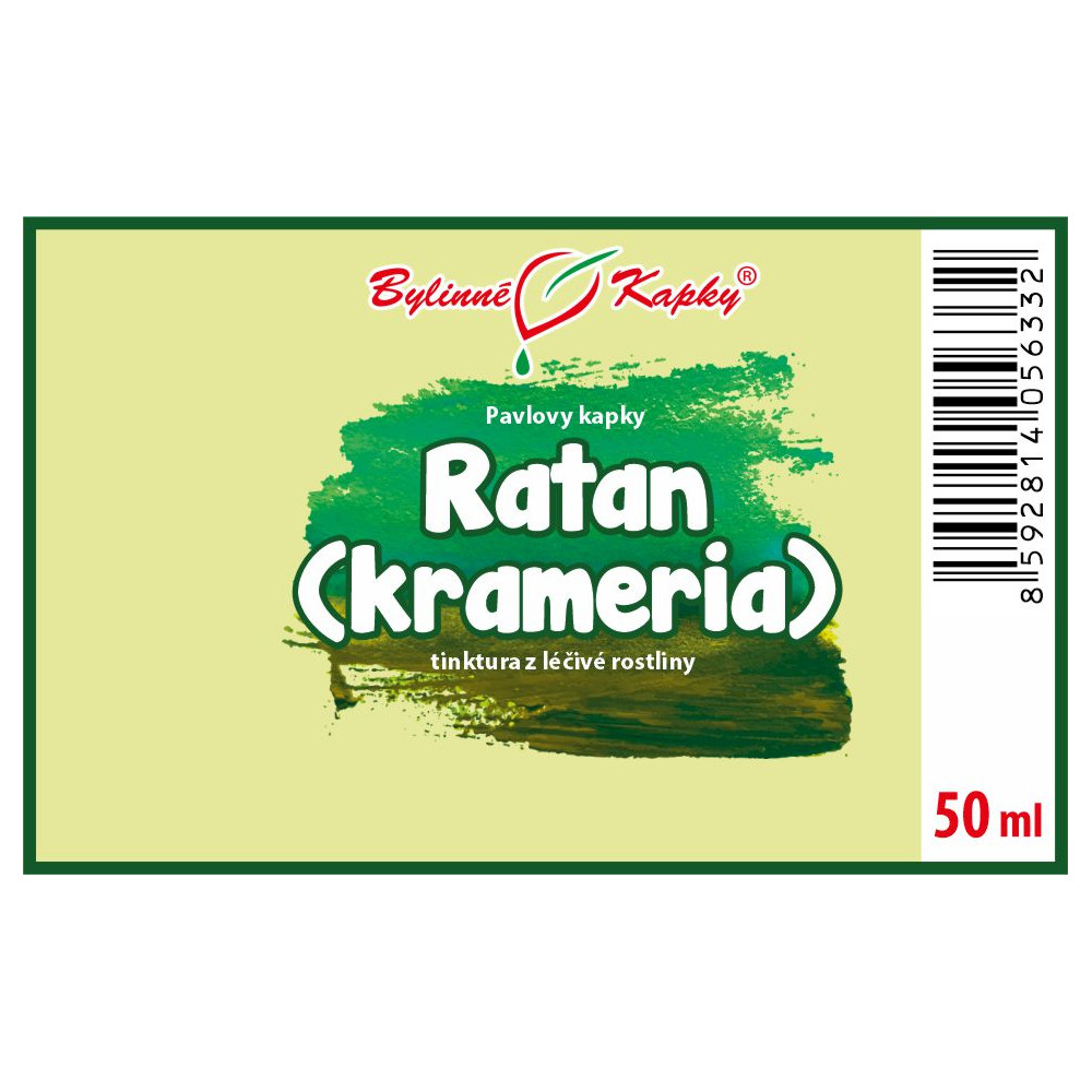 Ratan (krameria) tinktura 50 ml - Bylinné Kapky
