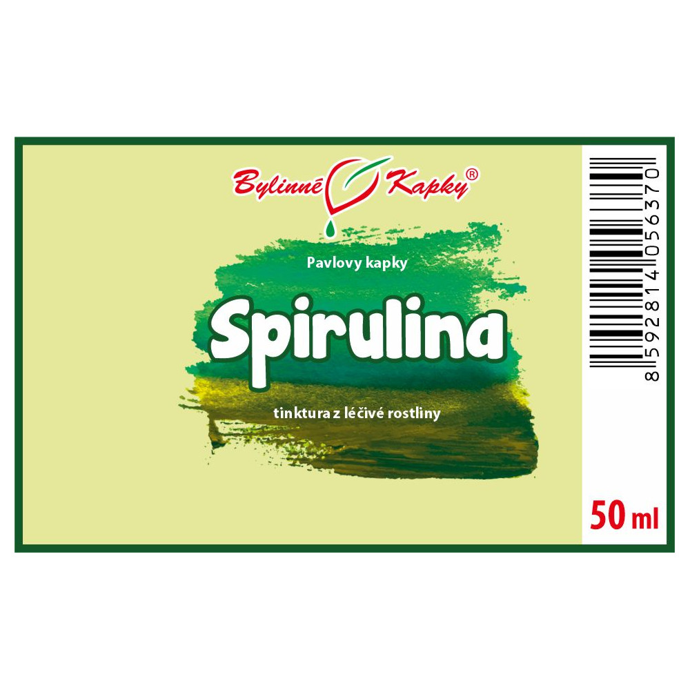 Spirulina tinktura 50 ml - Bylinné Kapky