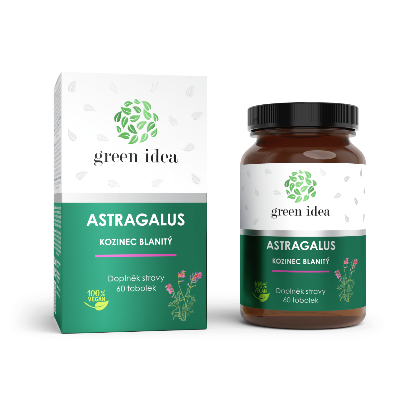 Kozinec blanitý (astragalus) bylinný extrakt 60 tob. - Topvet