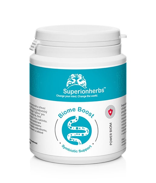 Biome Boost probiotika a prebiotika 90 kapsl. - Superionherbs